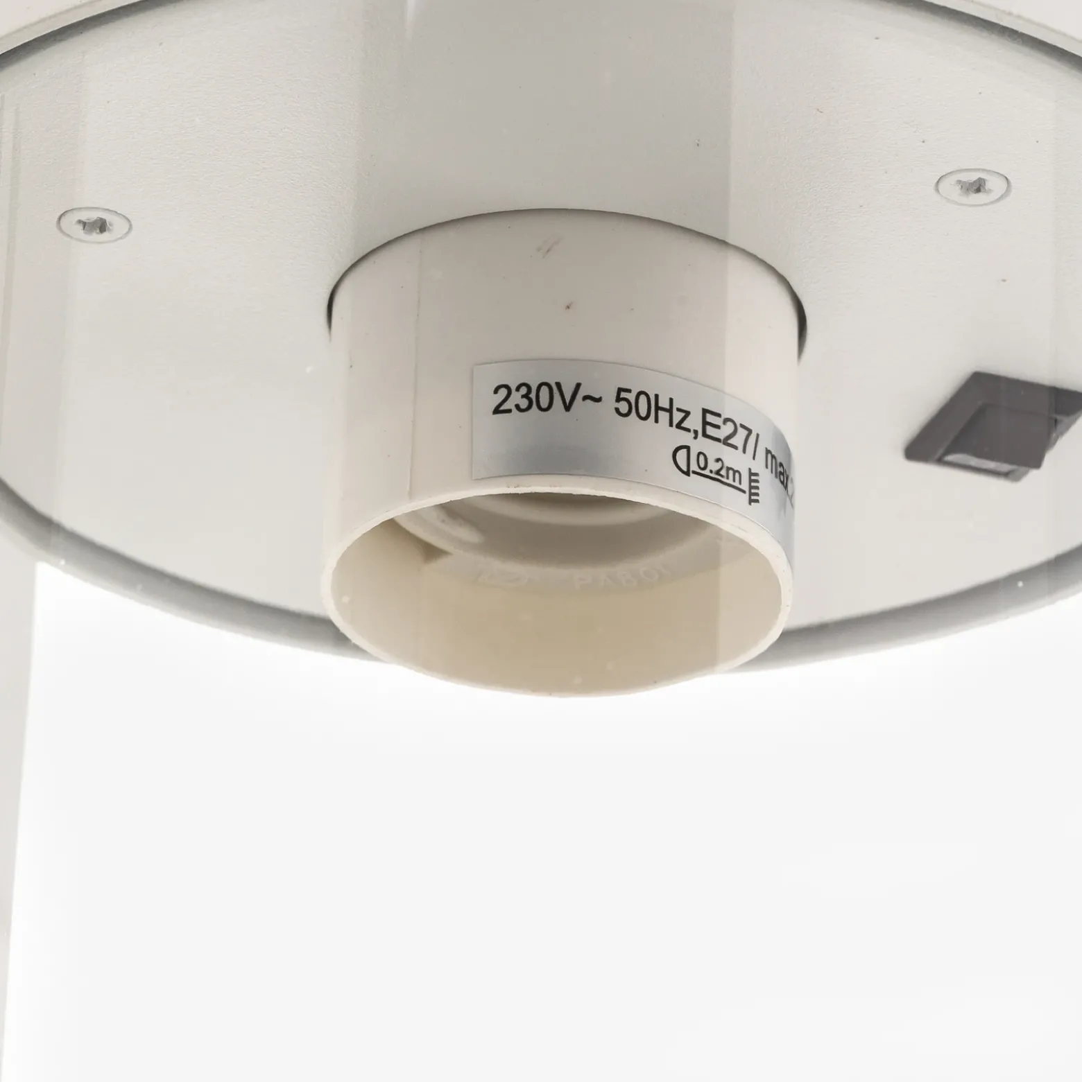Aplique exterior Sambesi sensor crepuscular blanco