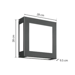 Aplique exterior sensor LED Aqua Legendo antracita