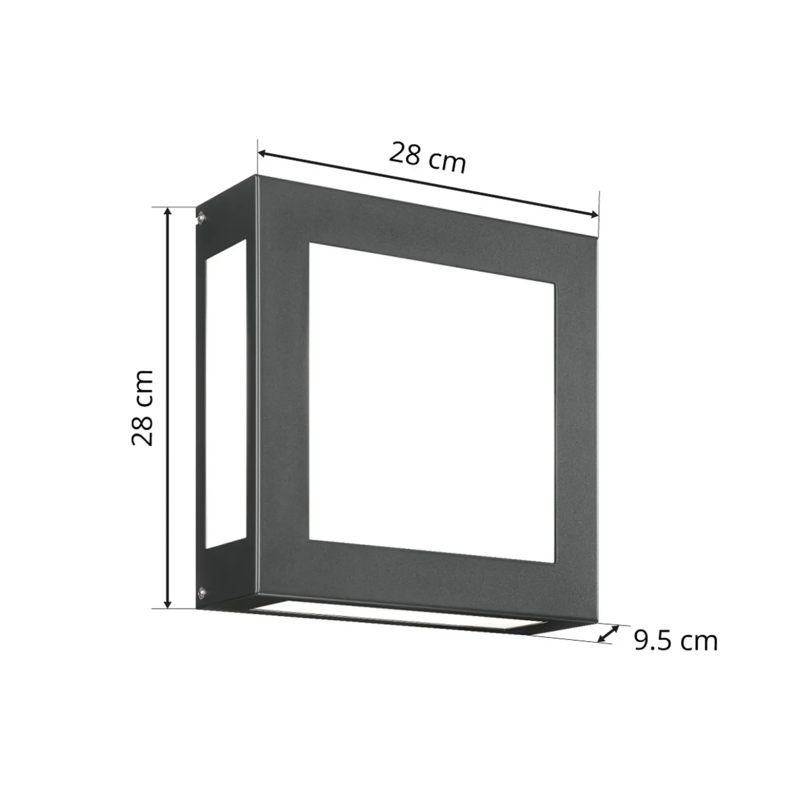Aplique exterior sensor LED Aqua Legendo antracita