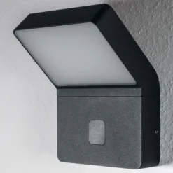 Aplique LED con sensor para exterior ENDURA STYLE WIDE de OSRAM, gris oscuro