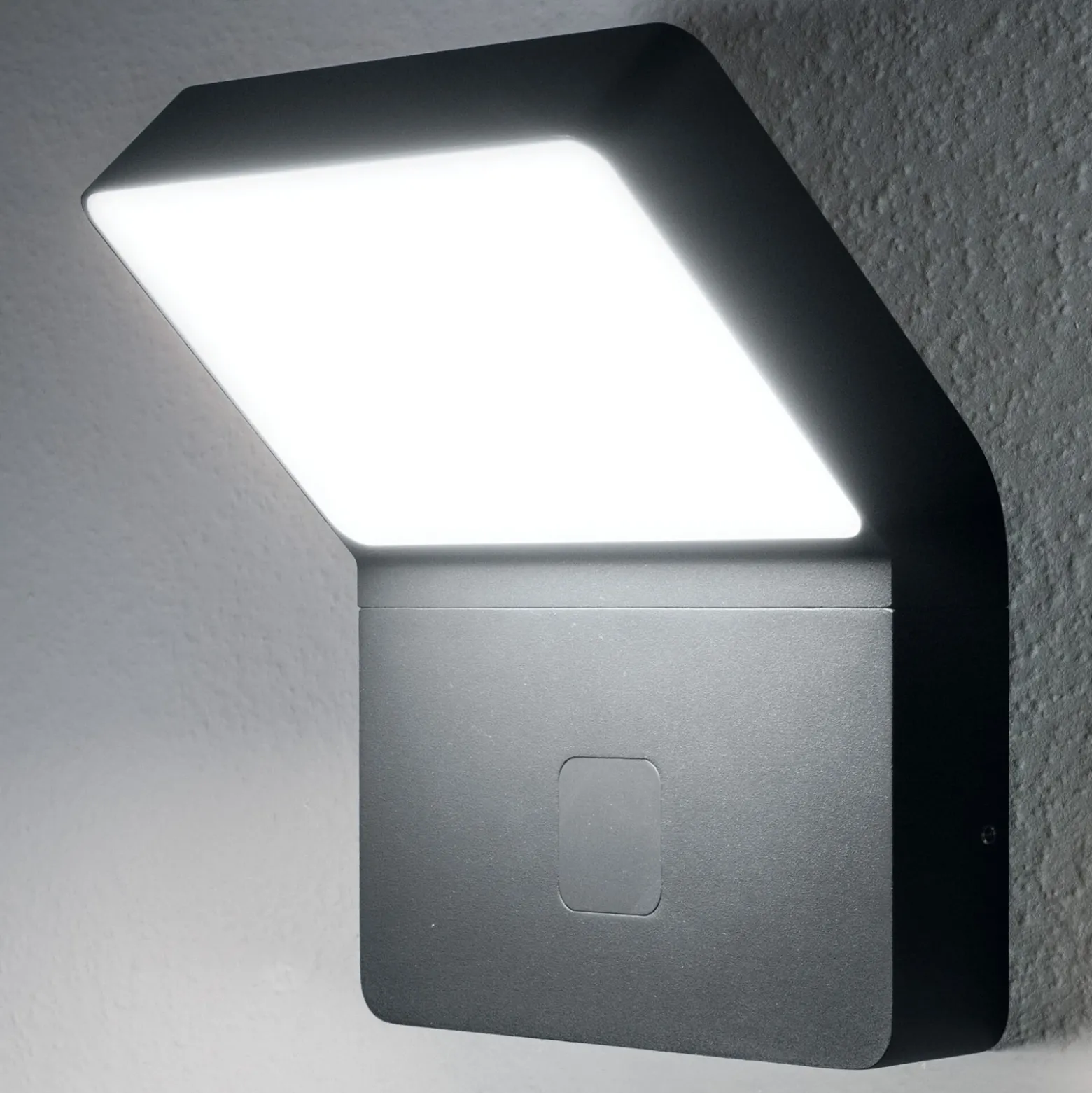 Aplique LED con sensor para exterior ENDURA STYLE WIDE de OSRAM, gris oscuro