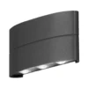 Aplique LED de exterior, antracita, 6 luces