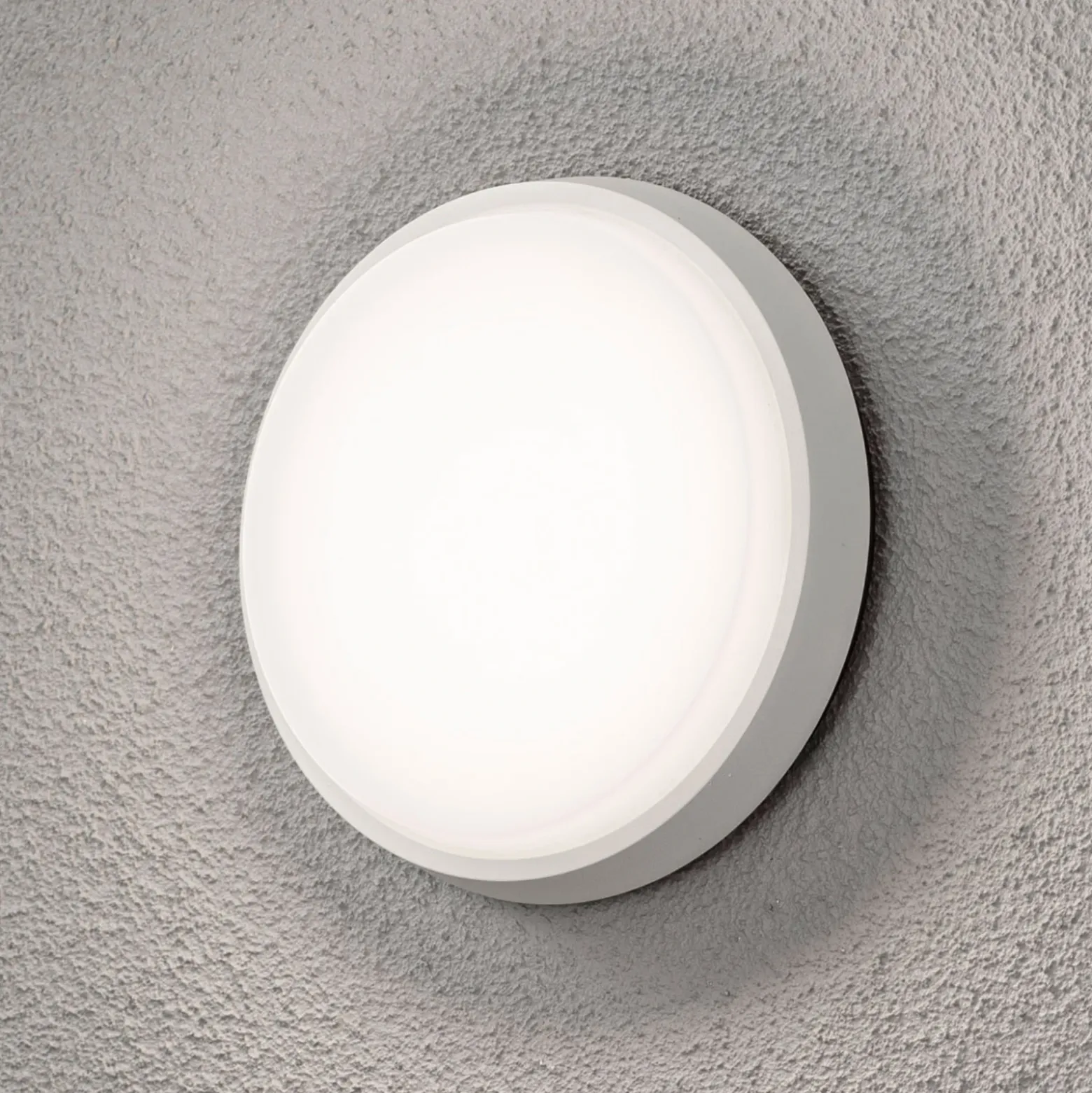 Aplique LED de exterior Cesena, redondo
