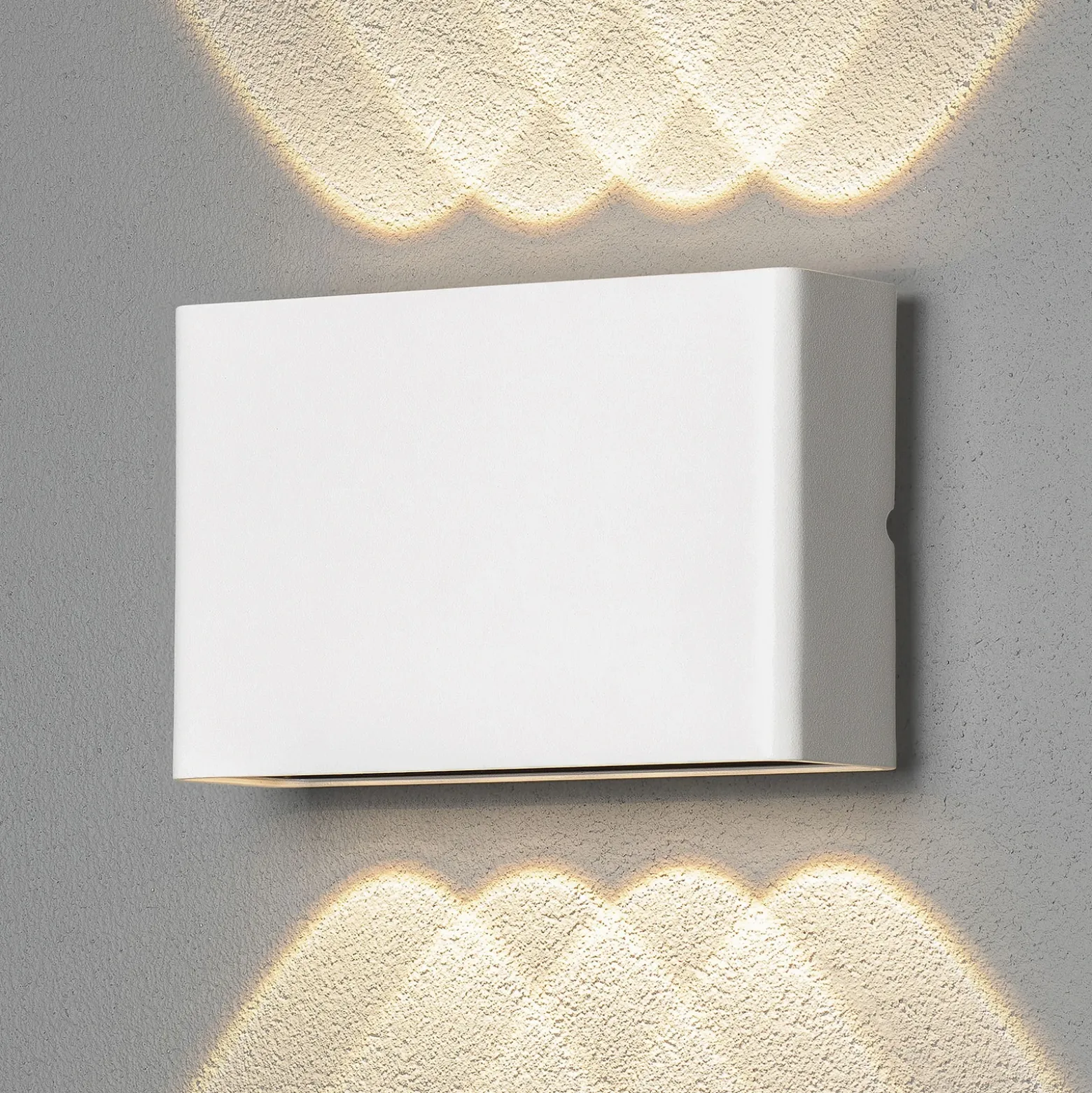 Aplique LED de exterior Chieri, 8 luces, blanco