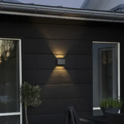 Aplique LED de exterior Chieri, 8 luces, blanco