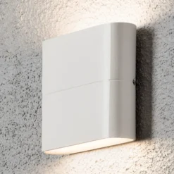 Aplique LED de exterior Chieri 11 cm blanco