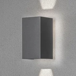 Aplique LED de exterior Cremona con luz de fondo