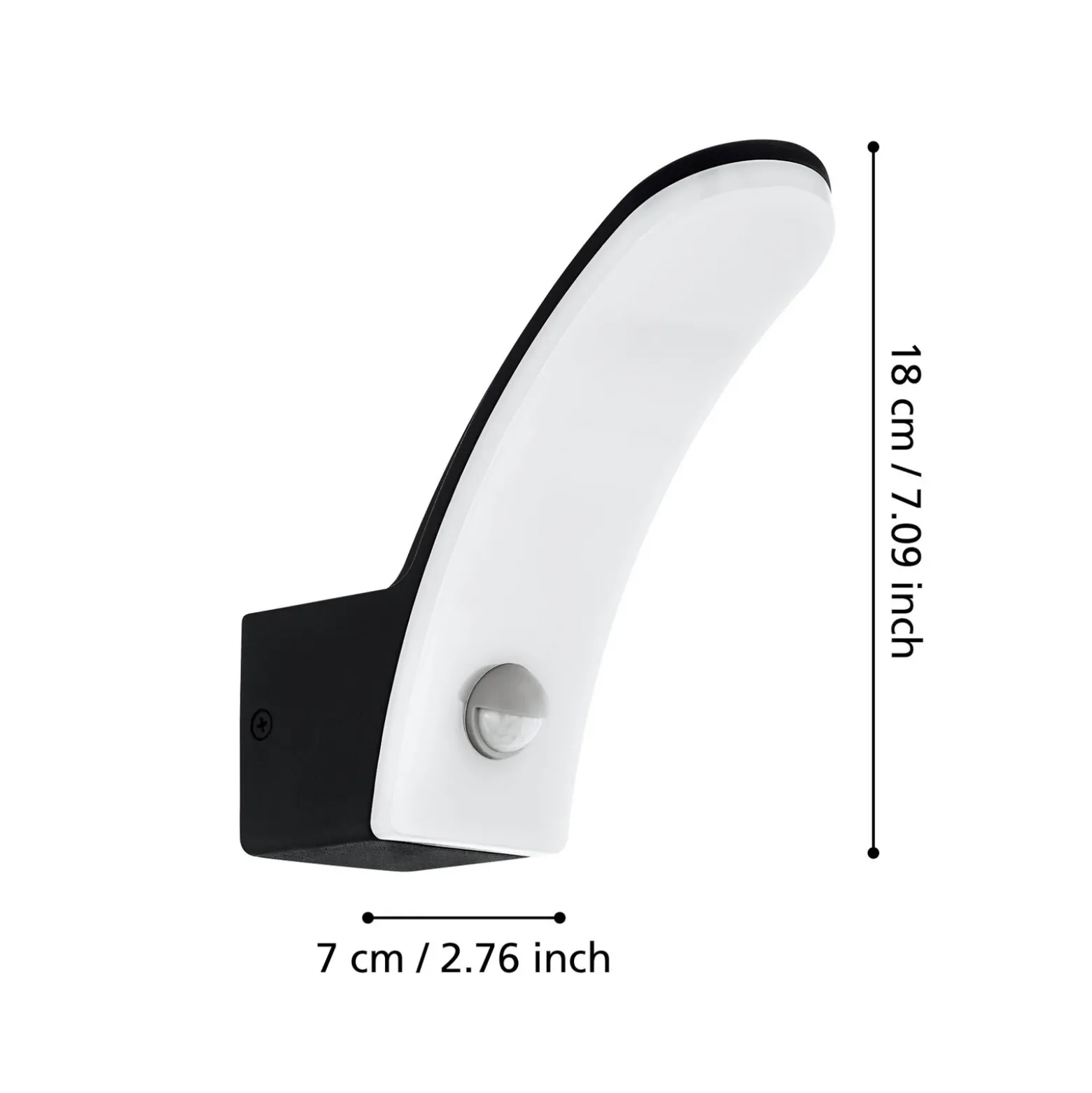 Aplique LED de exterior Fiumicino con sensor
