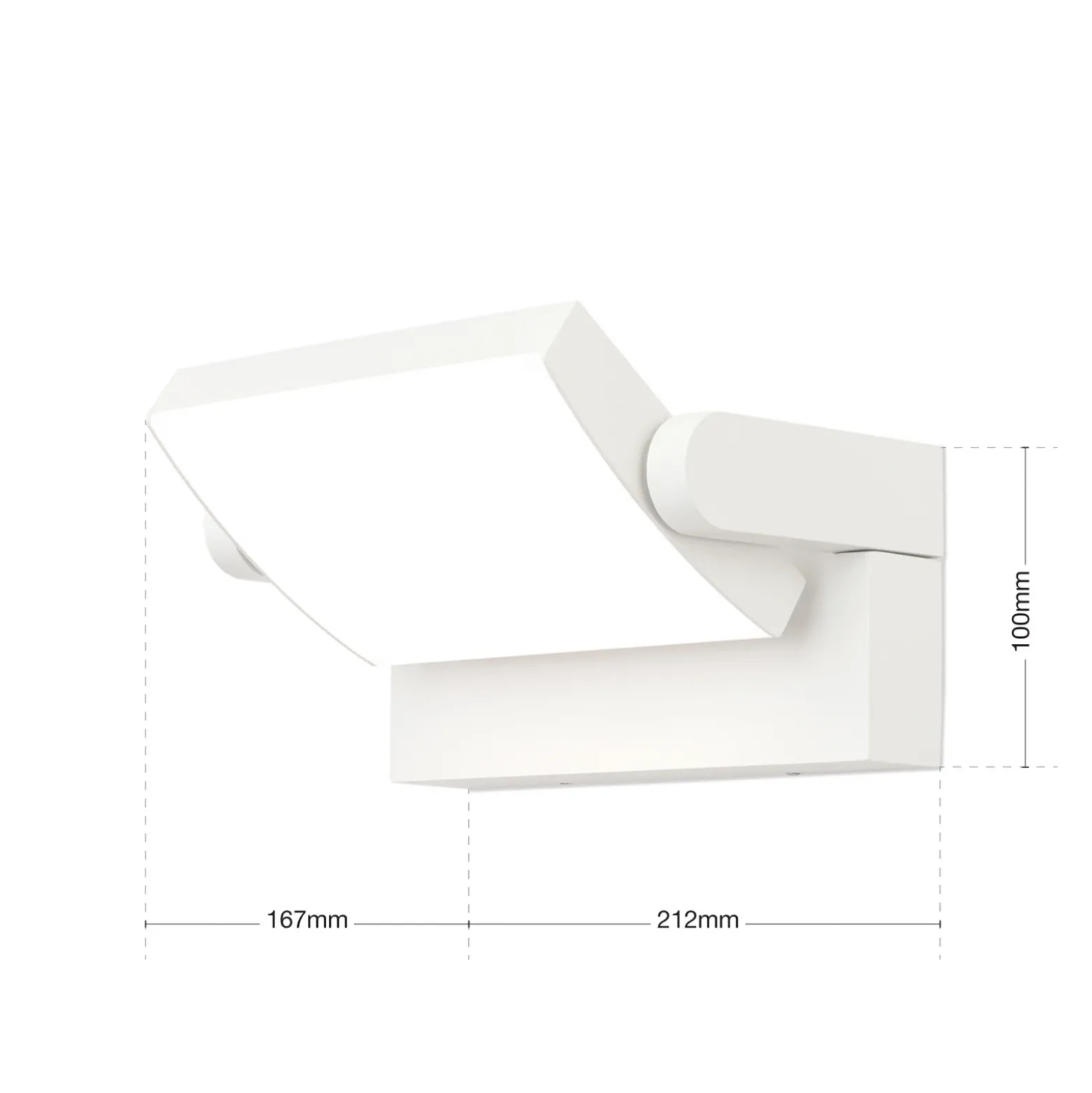 Aplique LED de exterior Ginger, IP54, CCT, blanco