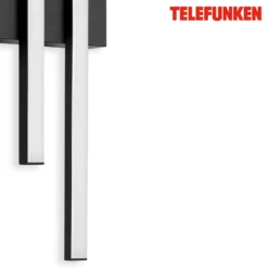 Aplique LED de exterior Graz directo 2 luces negro