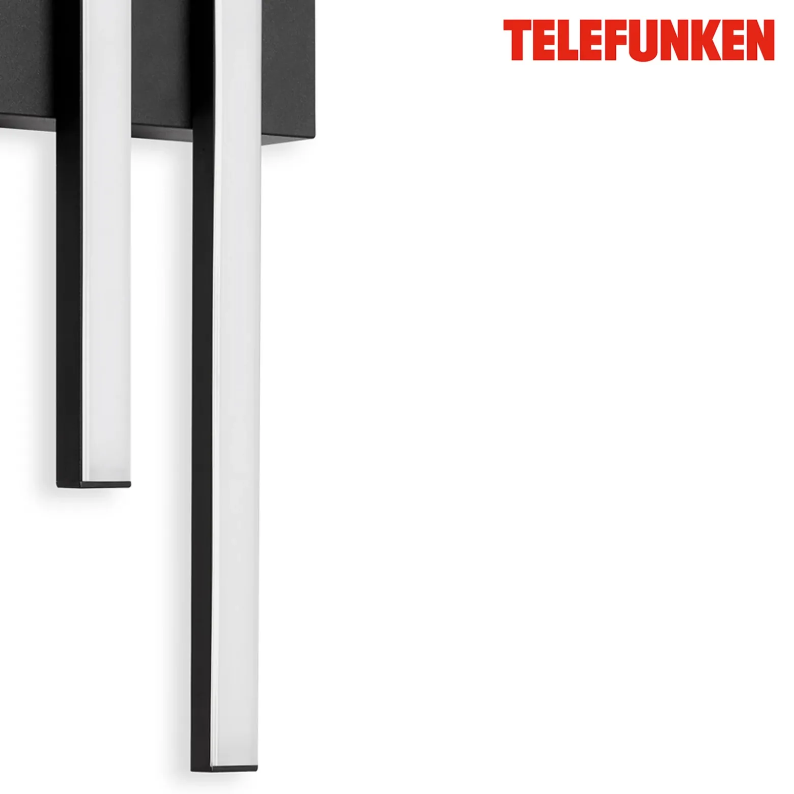 Aplique LED de exterior Graz directo 2 luces negro