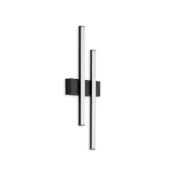 Aplique LED de exterior Graz directo 2 luces negro