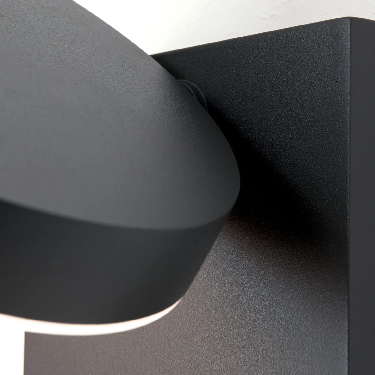 Aplique LED de exterior Hendryk con sensor, negro