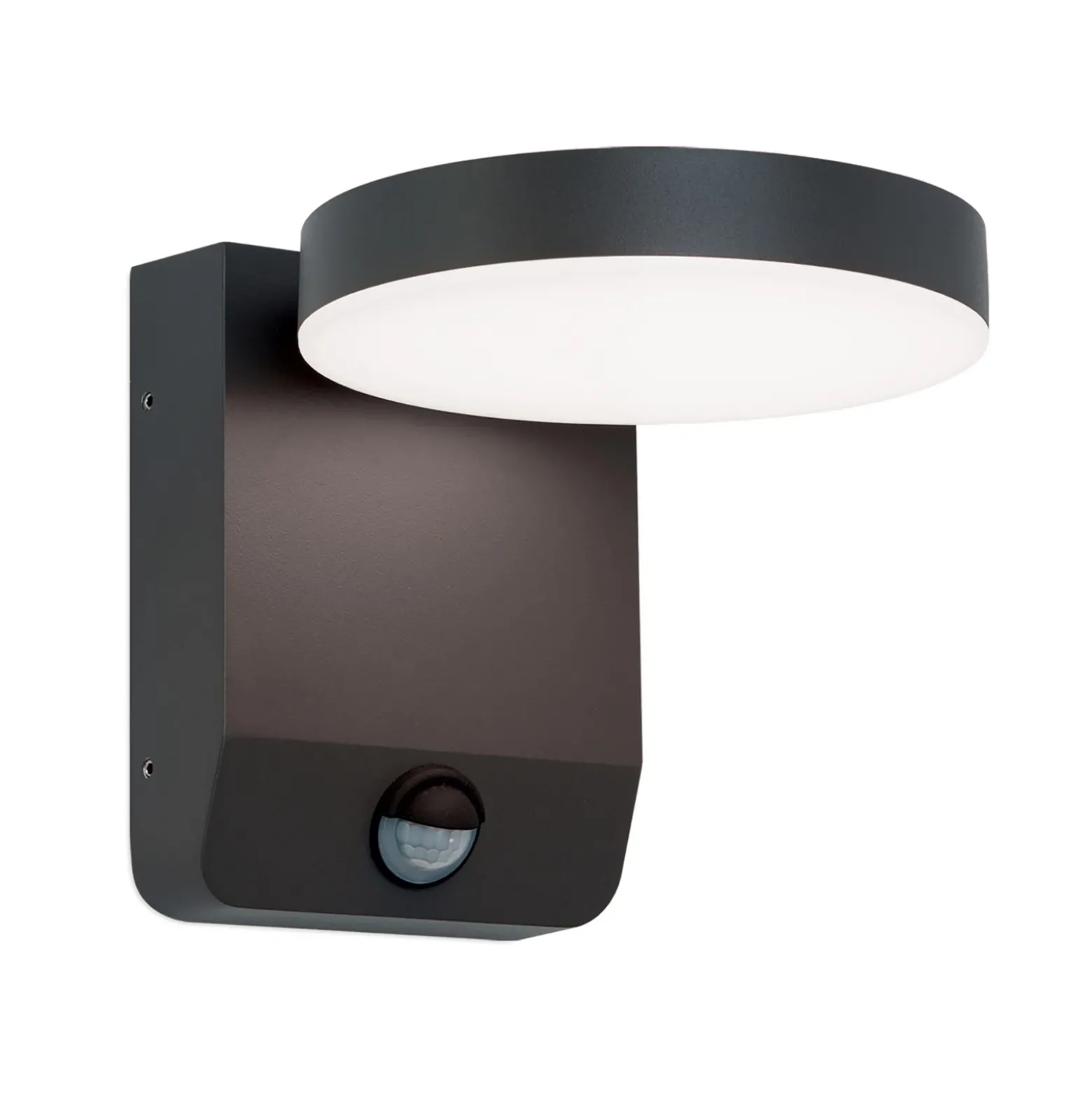Aplique LED de exterior Hendryk con sensor, negro