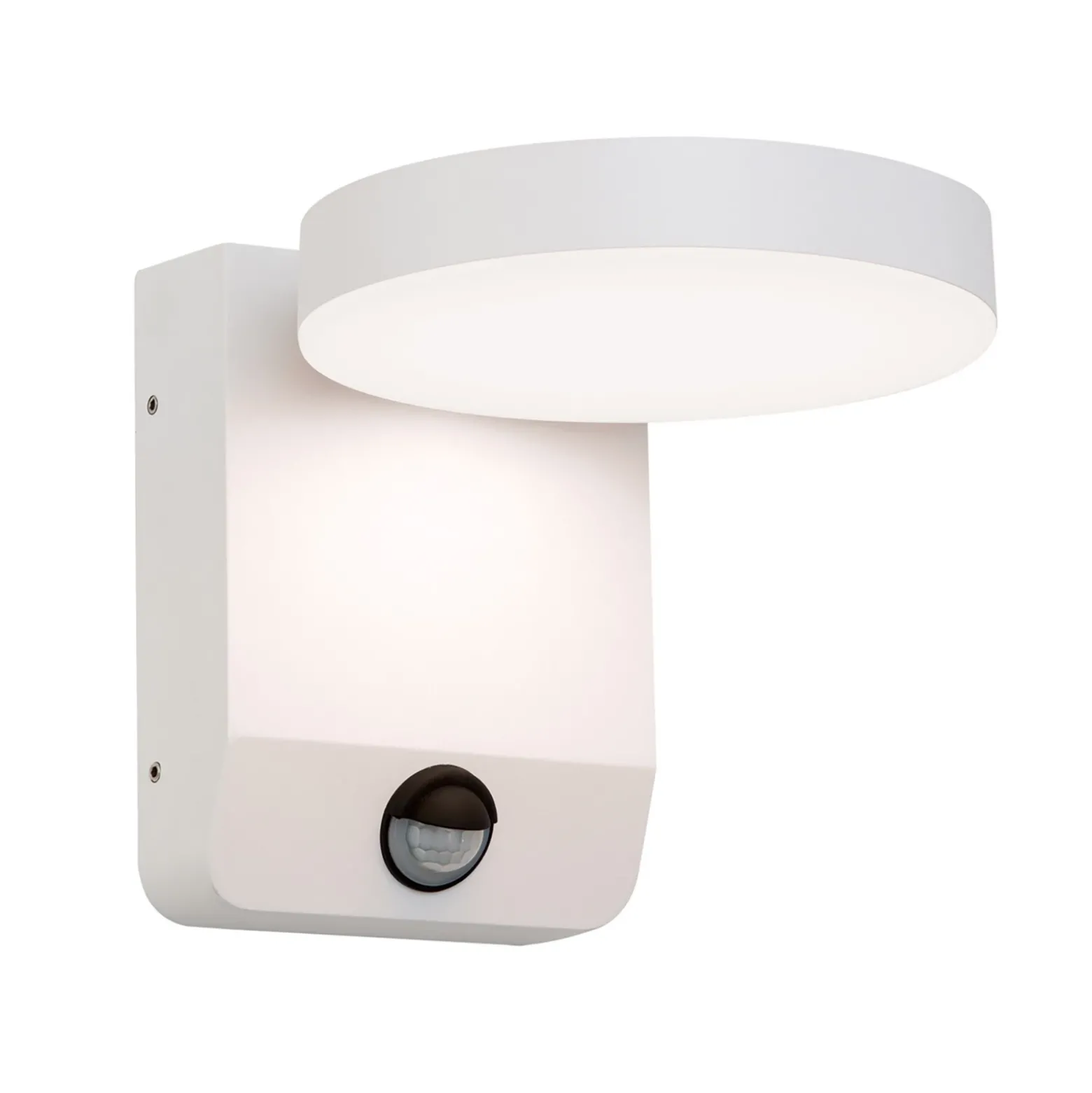 Aplique LED de exterior Hendryk con sensor, blanco
