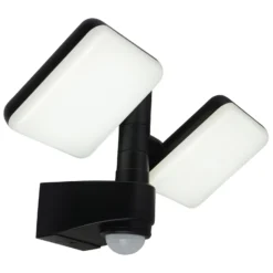 Aplique LED de exterior Jaro, sensor, 2 luces