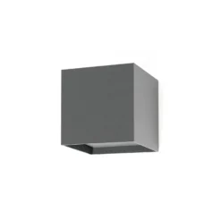 Aplique LED de exterior Olan, gris oscuro