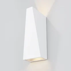 Aplique LED de exterior Times Square blanco