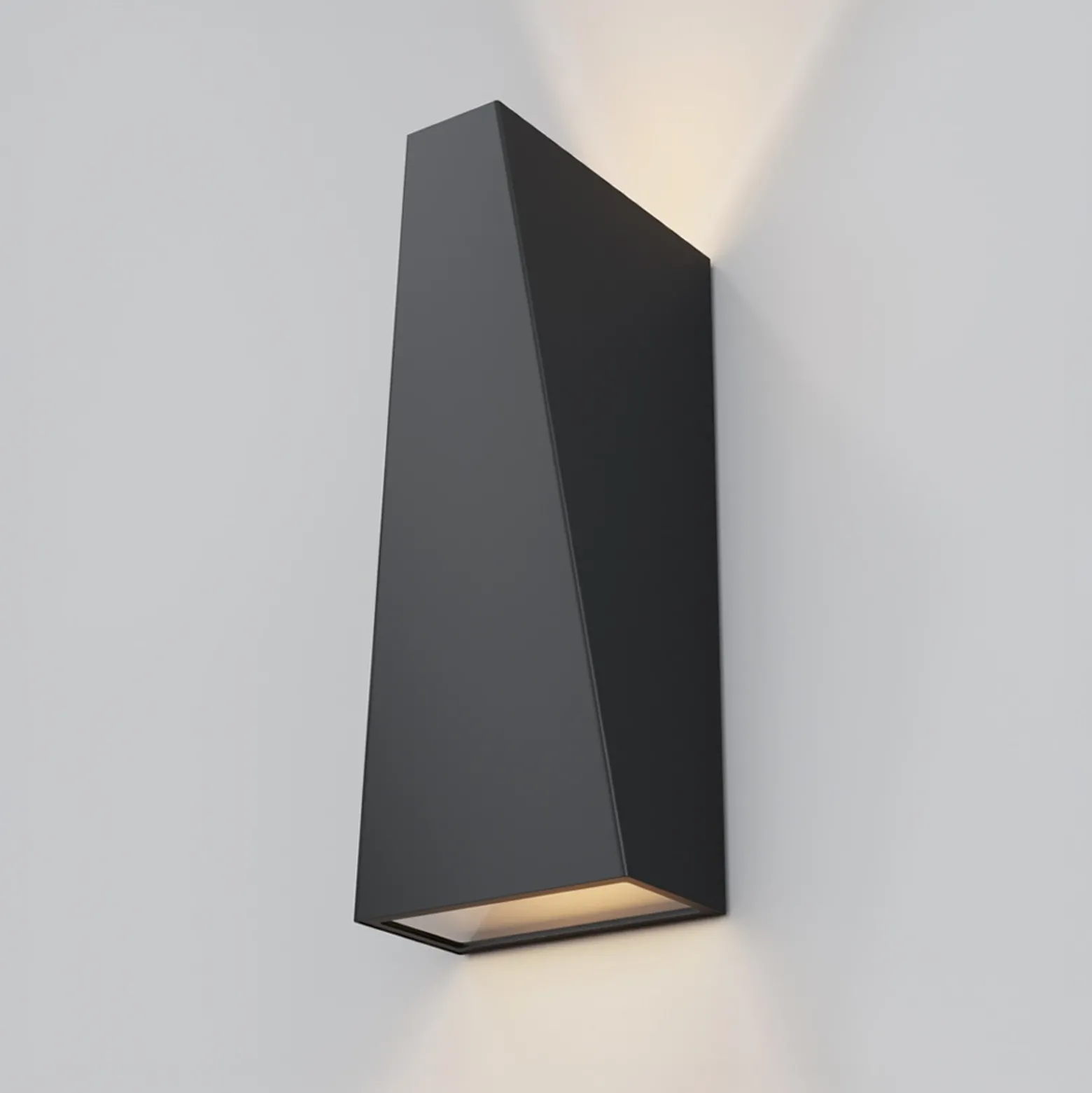 Aplique LED de exterior Times Square negro