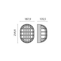 Aplique LED Eko+19/G metálico antracita 3.000K