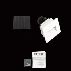 Aplique LED empotrable de Loro, blanco, ancho 8,5 cm, aluminio