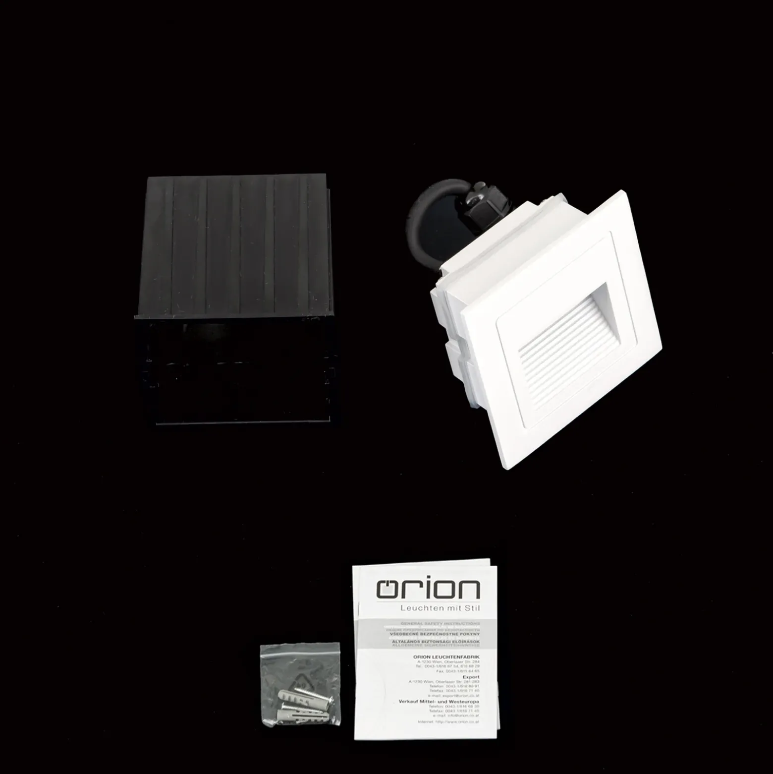 Aplique LED empotrable de Loro, blanco, ancho 8,5 cm, aluminio