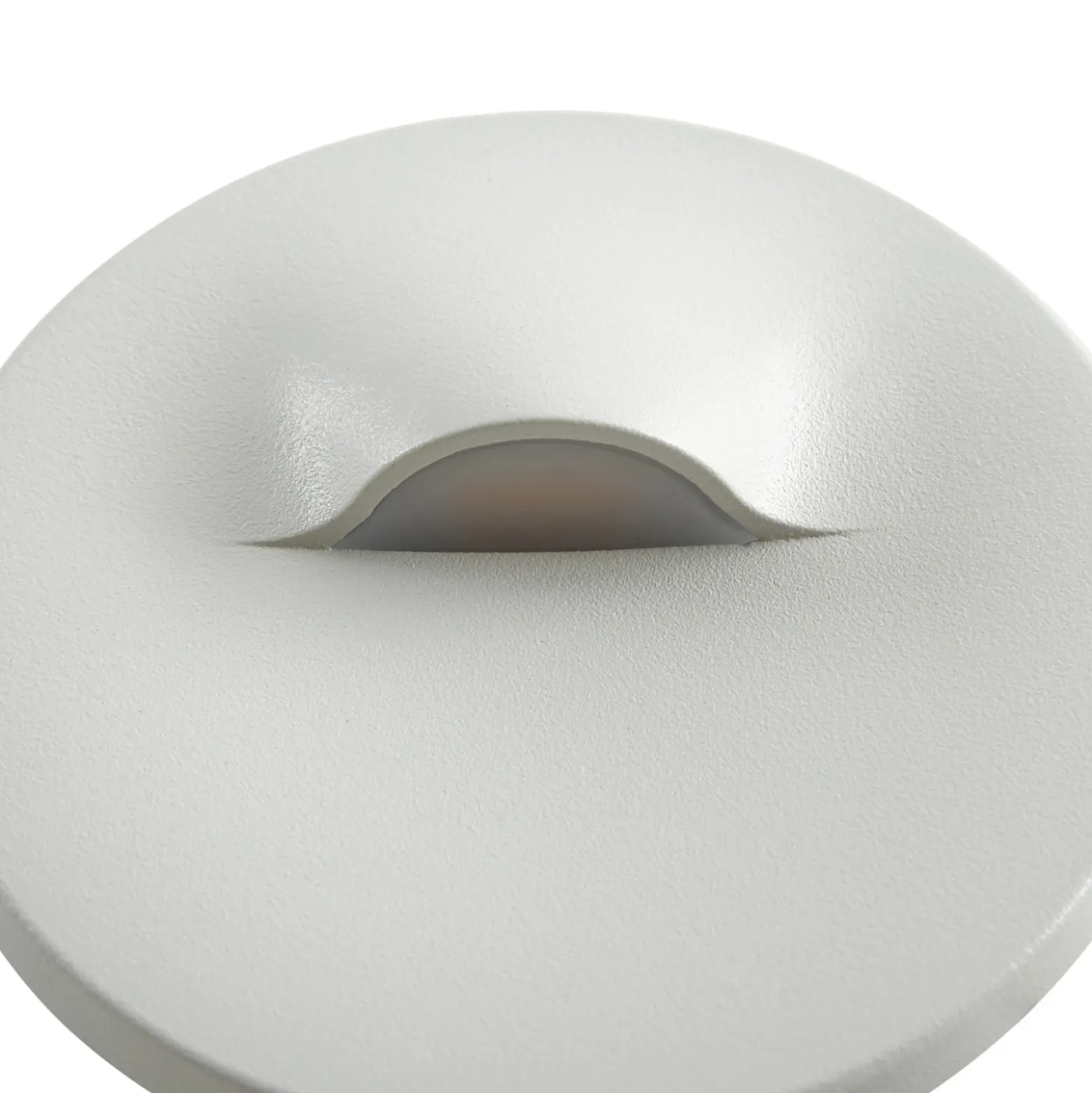Aplique LED empotrable Lindby Alune, blanco, redondo, Ø 8 cm, IP65