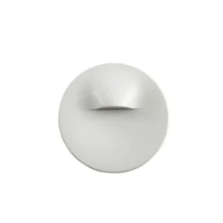 Aplique LED empotrable Lindby Alune, blanco, redondo, Ø 8 cm, IP65