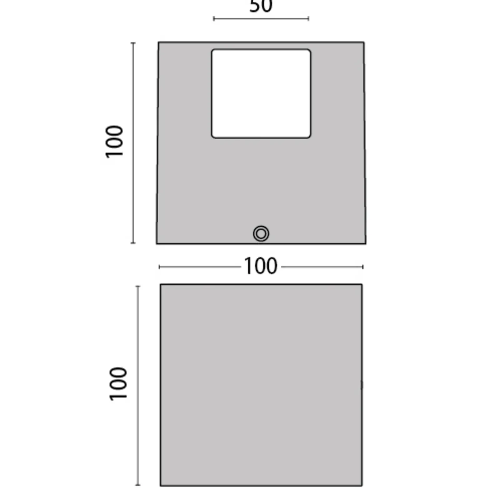 Aplique LED 303354 en gris, 1WB 3.000K