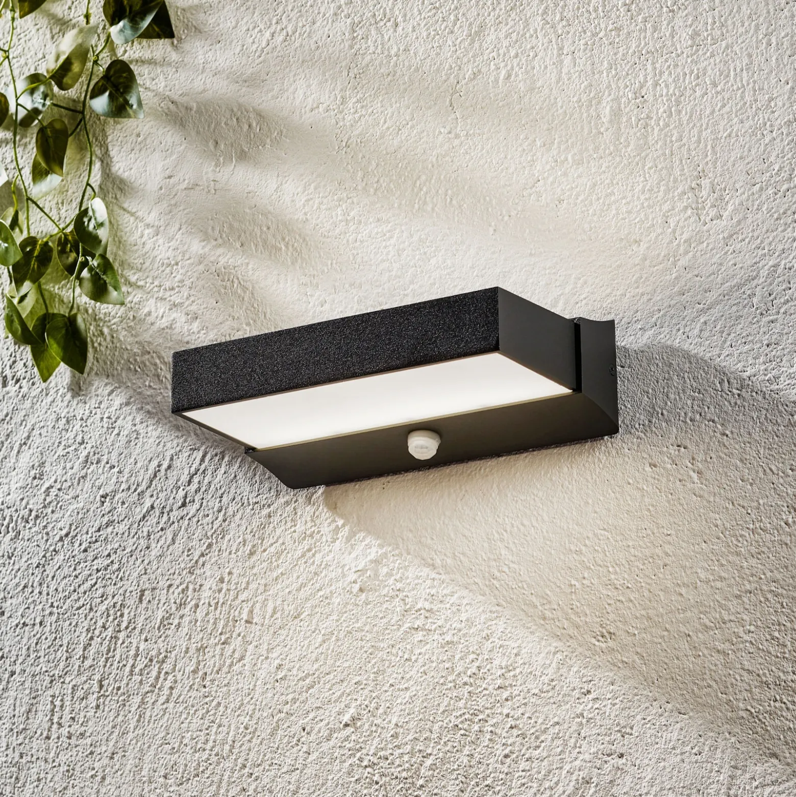 Aplique LED exterior Cuando, sensor de movimiento