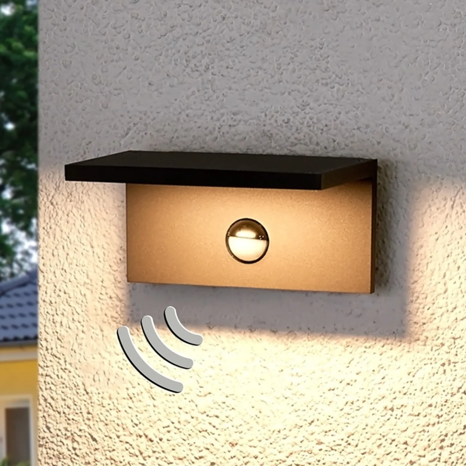 Aplique LED exteriores Darina sensor movimiento