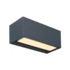Aplique LED exterior Gemini 22cm 3.000K antracita
