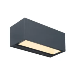 Aplique LED exterior Gemini 22cm 3.000K antracita