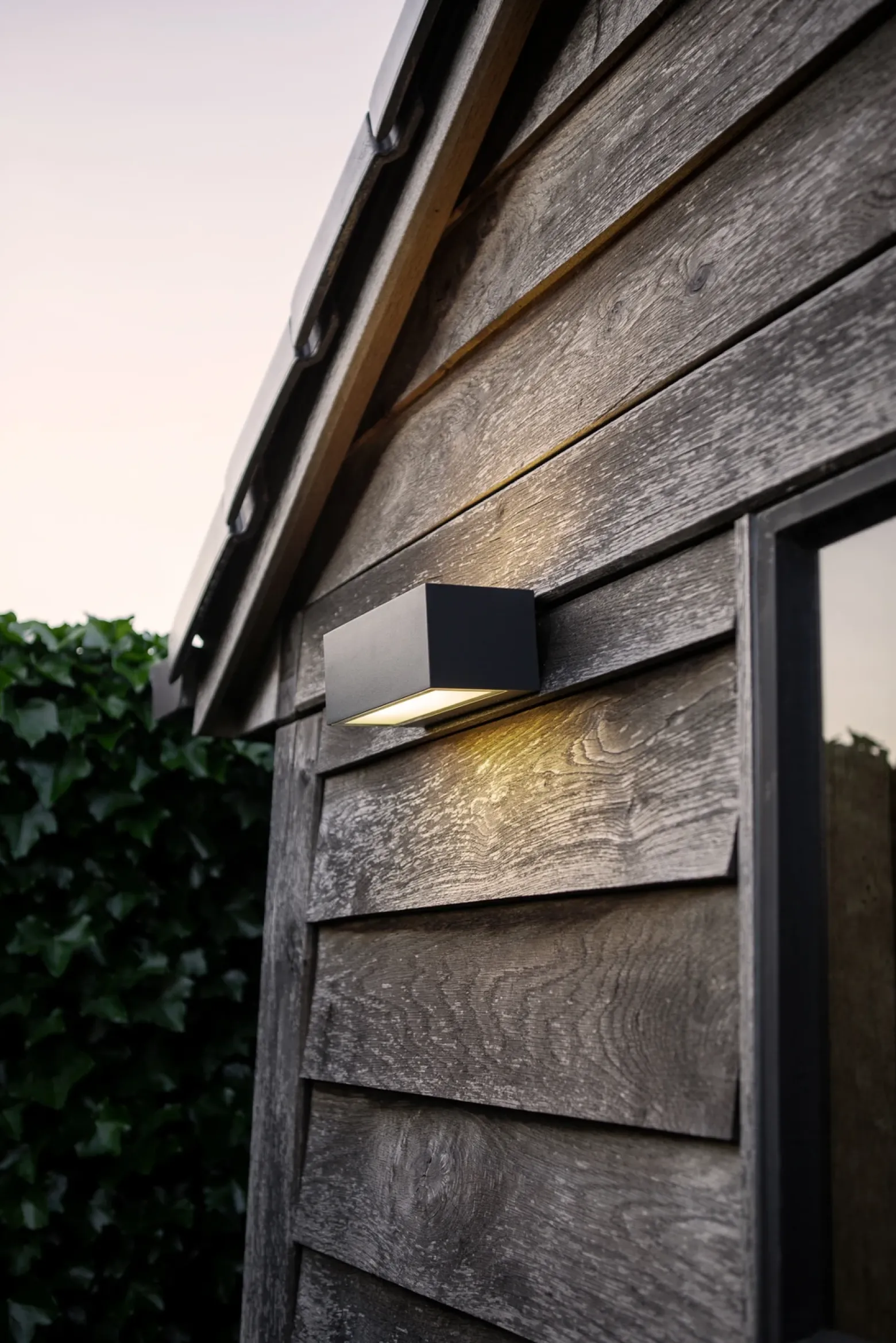 Aplique LED exterior Gemini 22cm 3.000K antracita