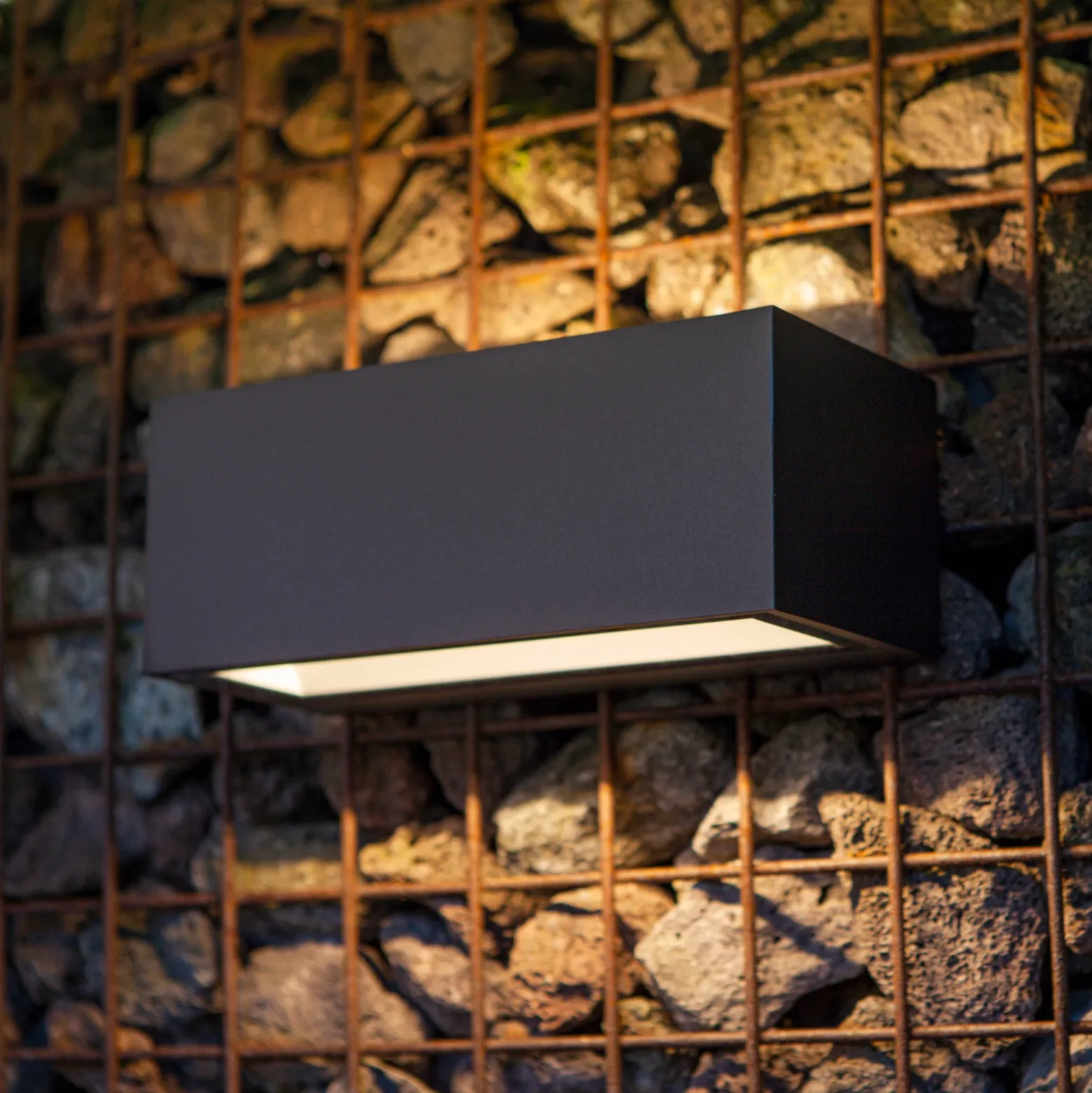 Aplique LED exterior Gemini 22cm 3.000K antracita
