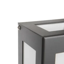 Aplique LED exterior sensor Aqua Rain, antracita
