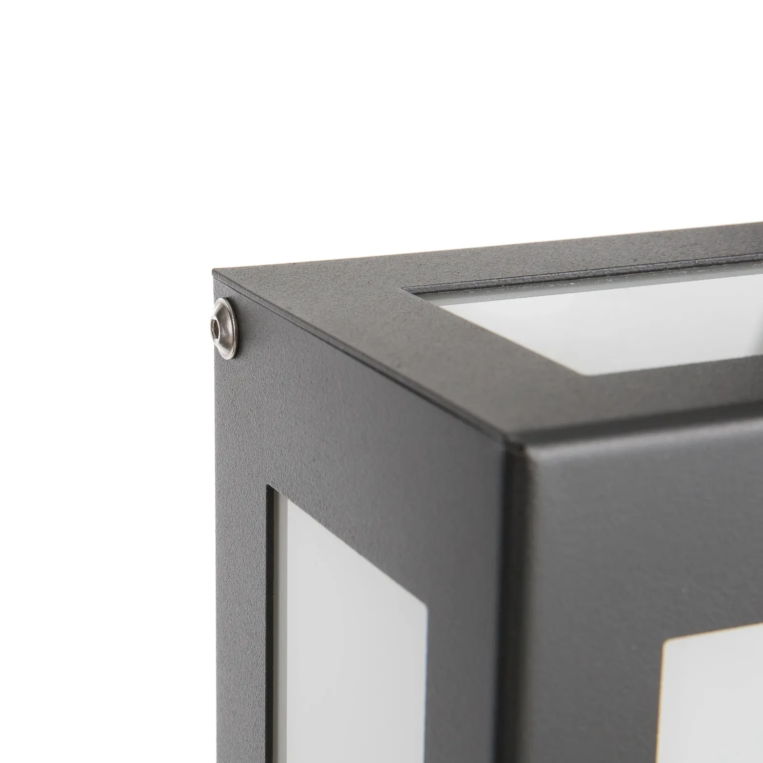 Aplique LED exterior sensor Aqua Rain, antracita