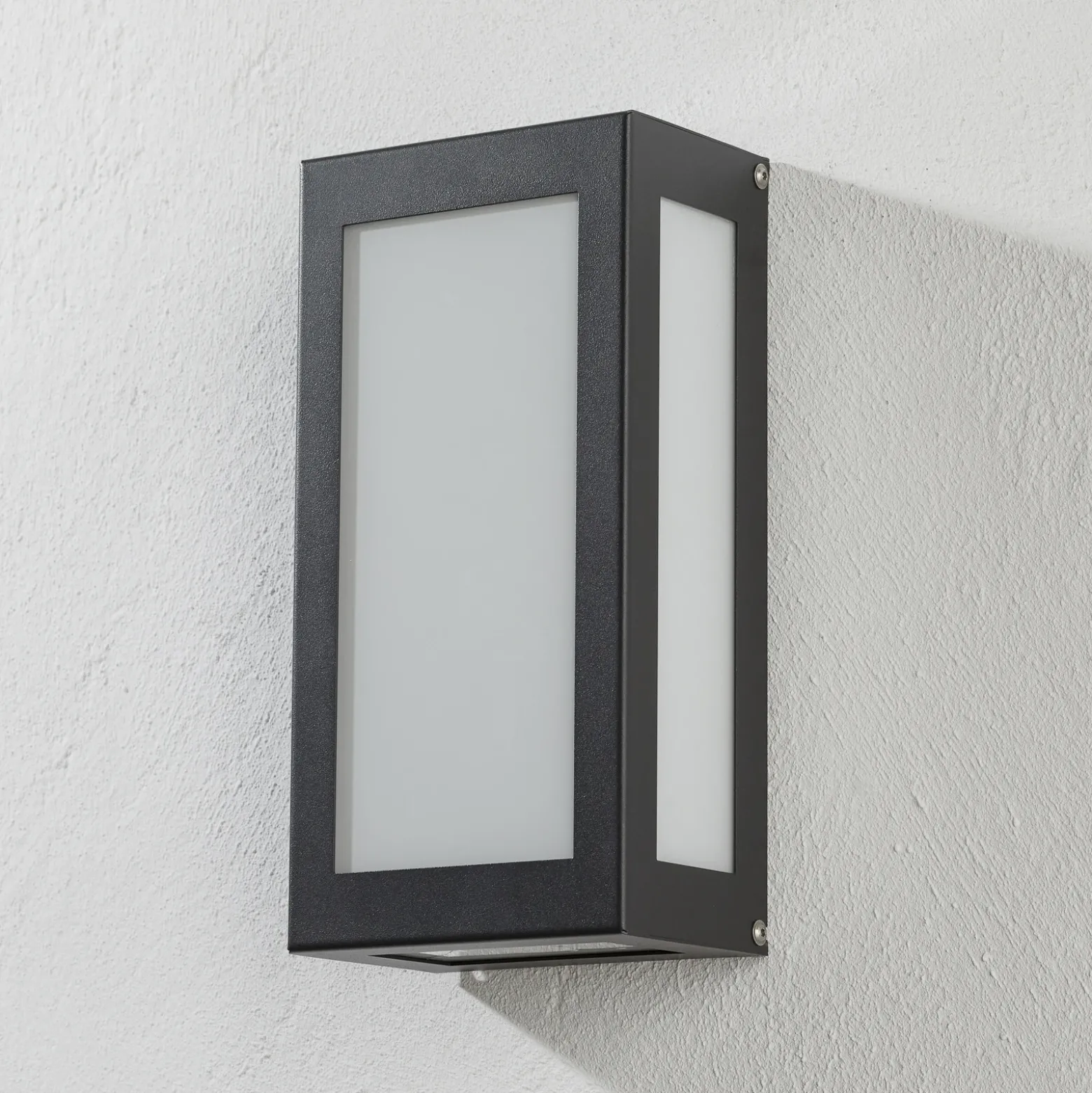 Aplique LED exterior sensor Aqua Rain, antracita