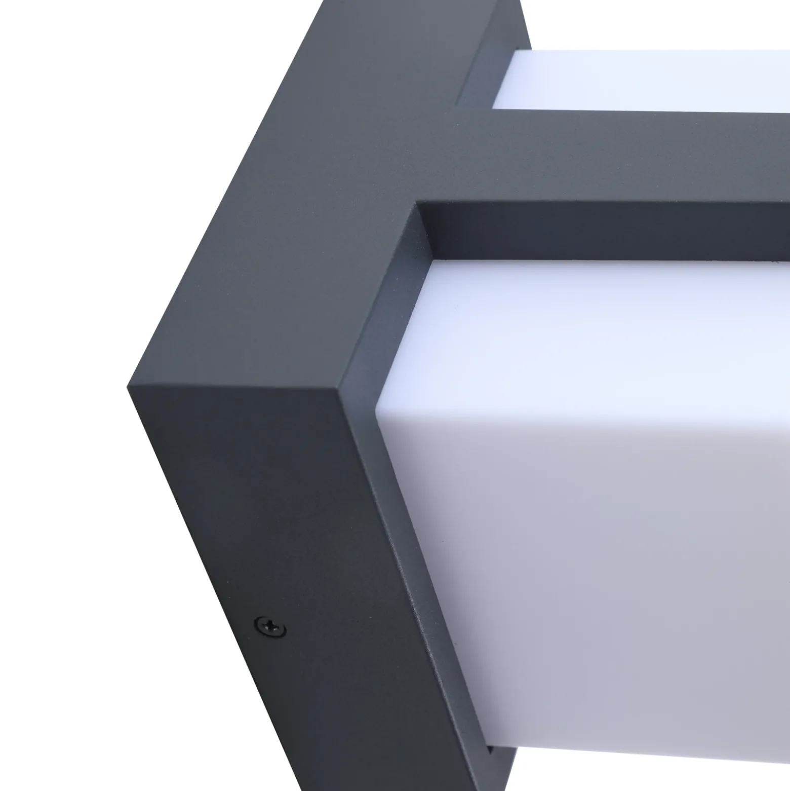 Aplique LED inteligente para exterior Lindby Fyra, angular, CCT RGB, Tuya