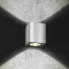 Aplique LED para exterior 5026, acero inoxidable, 11 cm, IP54, arriba/abajo