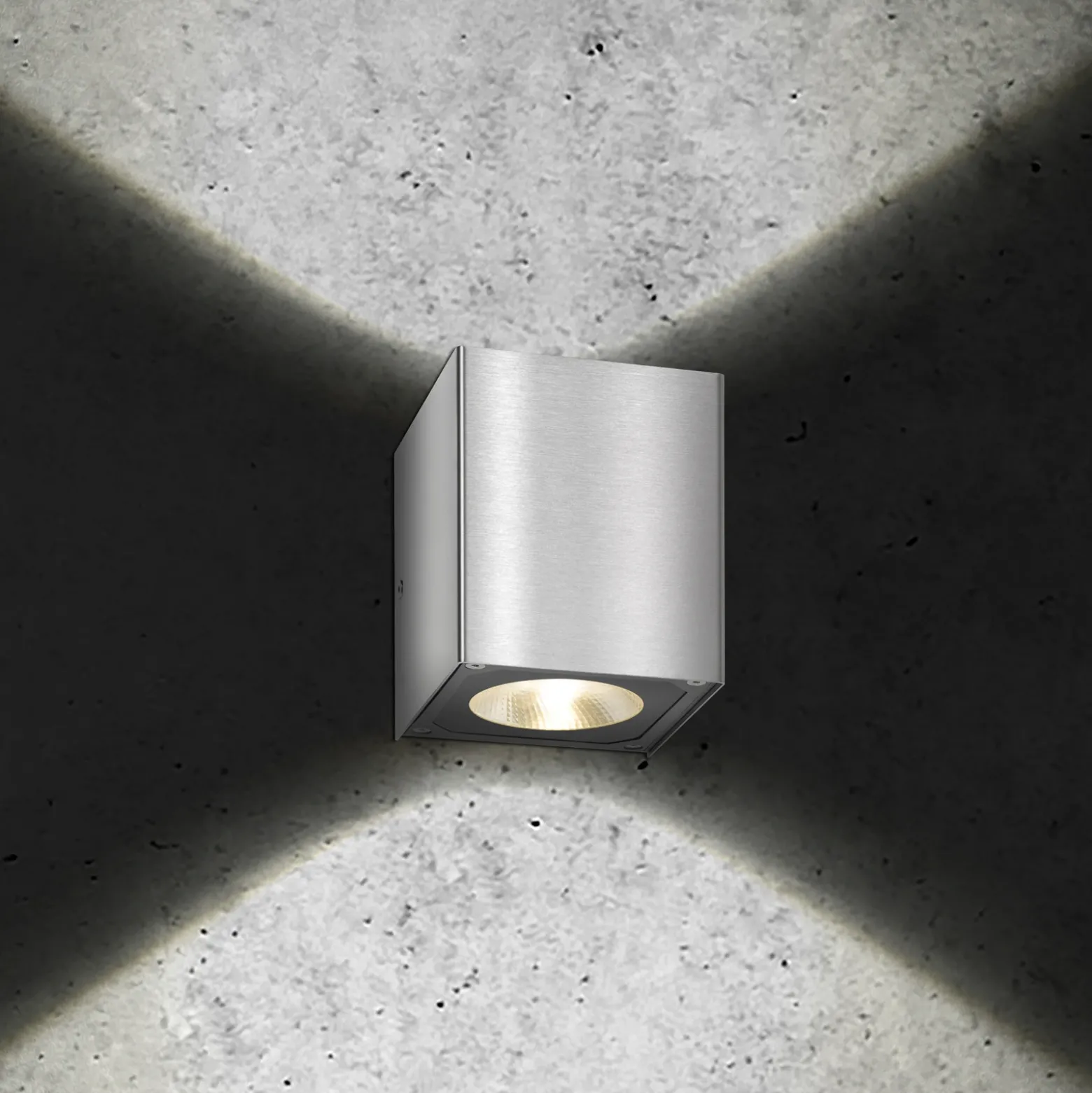 Aplique LED para exterior 5026, acero inoxidable, 11 cm, IP54, arriba/abajo