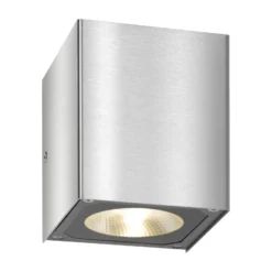 Aplique LED para exterior 5026, acero inoxidable, 11 cm, IP54, arriba/abajo