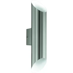 Aplique LED para exterior Agolada, acero inoxidable