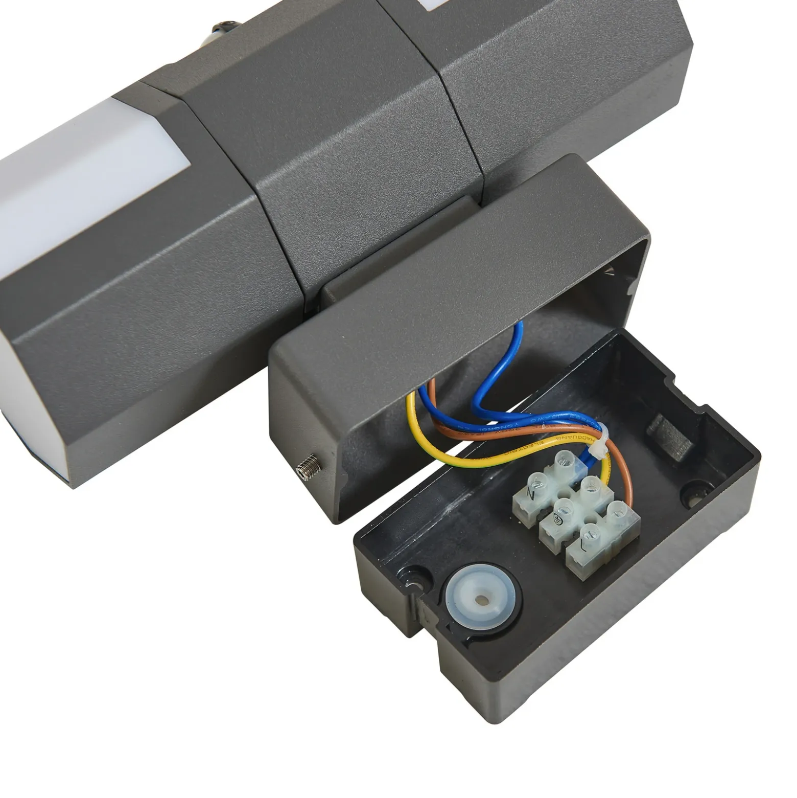 Aplique LED para exterior Alaric de Lindby, aluminio, antracita, sensor