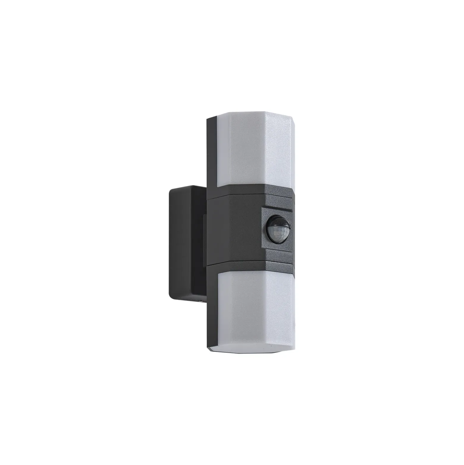 Aplique LED para exterior Alaric de Lindby, aluminio, antracita, sensor