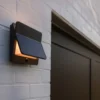 Aplique LED para exterior ALETA, gris oscuro, 18 cm, con sensor, IP54