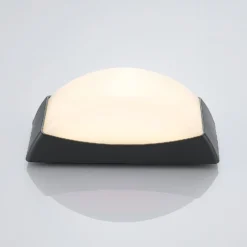 Aplique LED para exterior Alexey IP65, gris oscuro