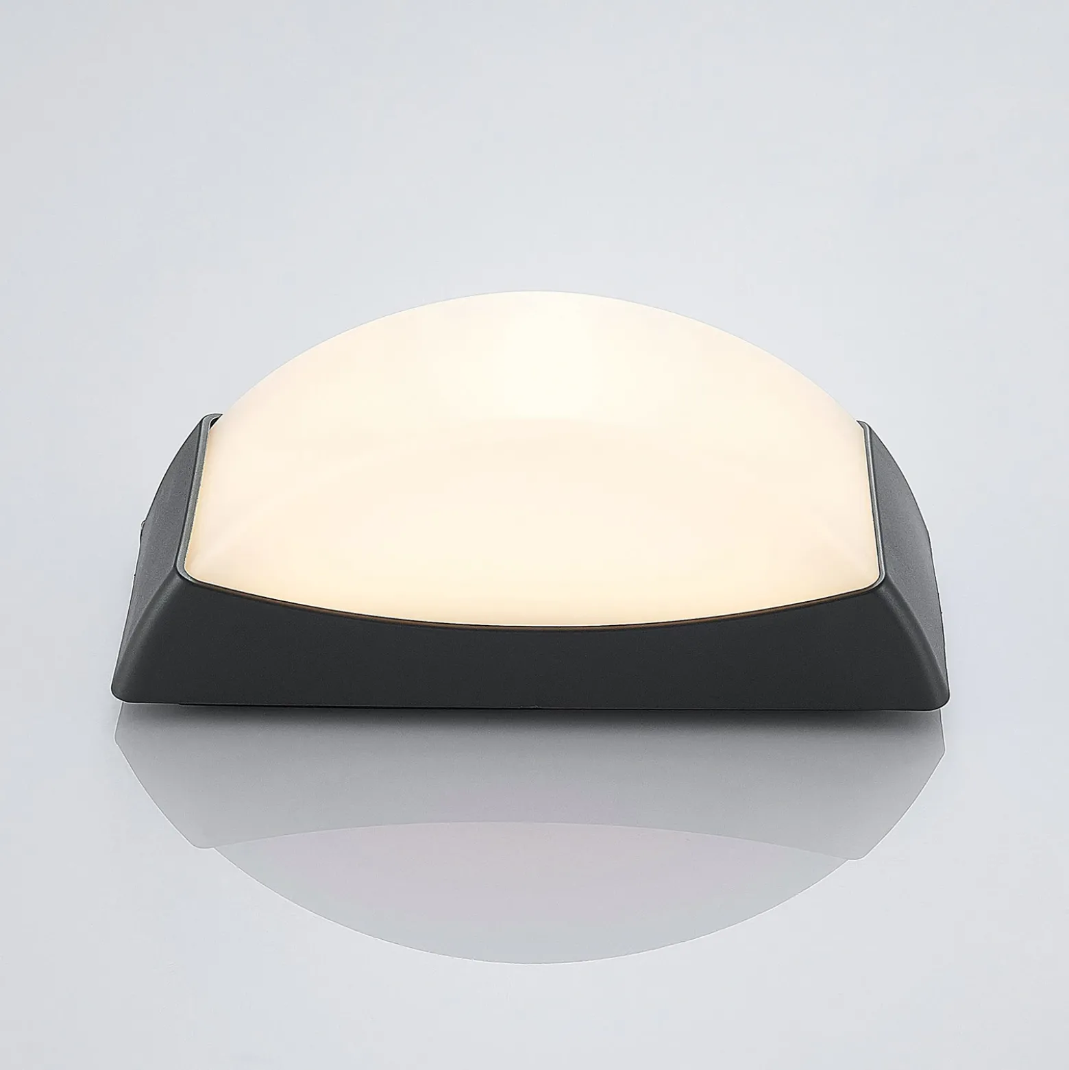 Aplique LED para exterior Alexey IP65, gris oscuro