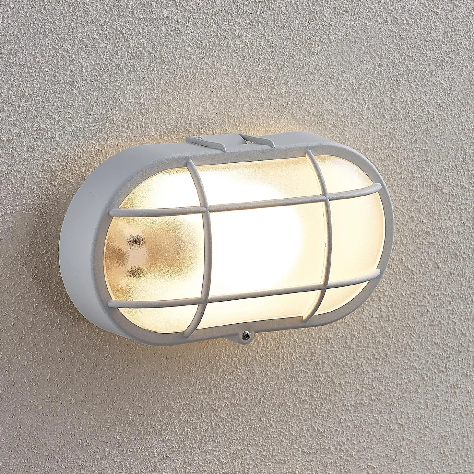 Aplique LED para exterior Alisha de Lindby, blanco, plástico, IP54