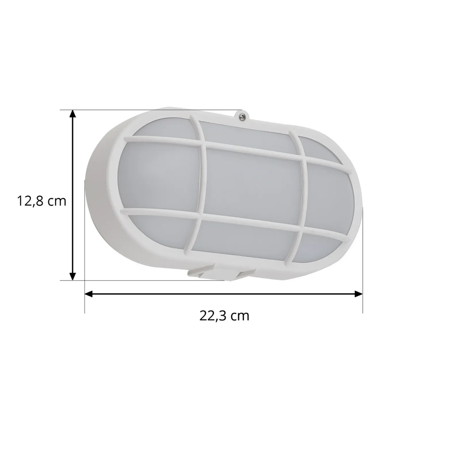 Aplique LED para exterior Alisha de Lindby, blanco, plástico, IP54